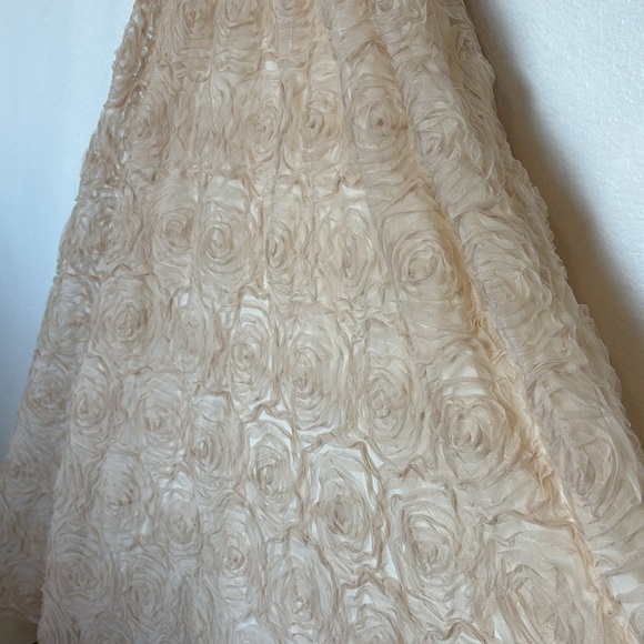 ADRIANNA PAPELL floral embossed party dress size 6 - Picture 3 of 13